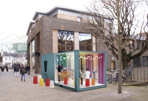 CUPP shipping container cafe