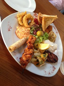 Mezze at The Anchor - Mixed Starter Plate