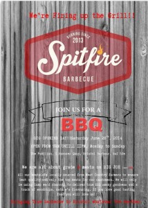 Spitfire BBQ Opening Poster