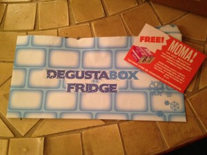 August 2014 Degustabox fridge