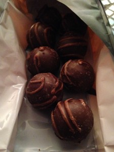 Thorntons Whisky Truffles - Inside