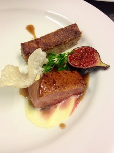Milk Thistle - Duck breast with pressed confit duck leg and figs