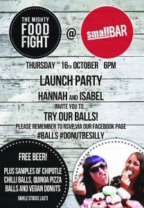Mighty Food Fight launch flyer