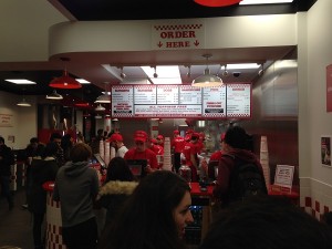 Five Guys Bristol - Counter