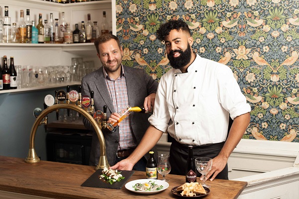 James Lee Gordon, right, of the Chocolate Bear Kitchen with Strawberry Thief owner Mike Harris