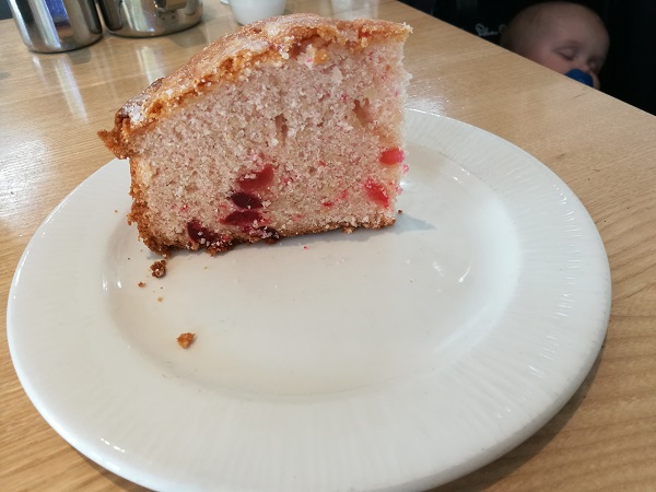 Riverside Garden Centre Cafe - Cherry and Almond Cake