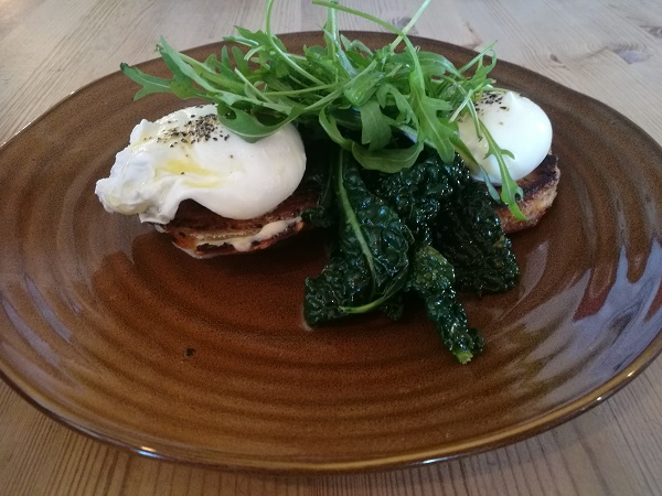 St Werburghs City Farm Cafe - Poached Eggs and Cheese Scones