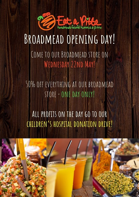 Eat A Pitta Broadmead Reopening