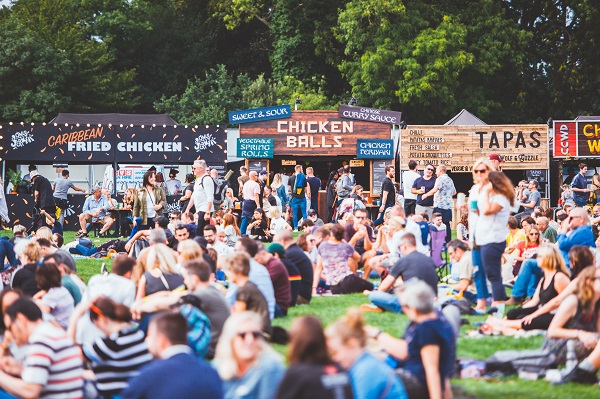 Food line-up at The Downs Bristol