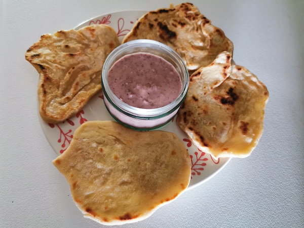 Ration Challenge Day 1 - Kidney Bean Dip and Flatbread