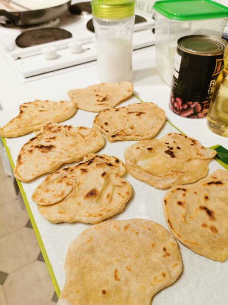 Ration Challenge Day 1 Prep - Flatbreads and Rice Milk