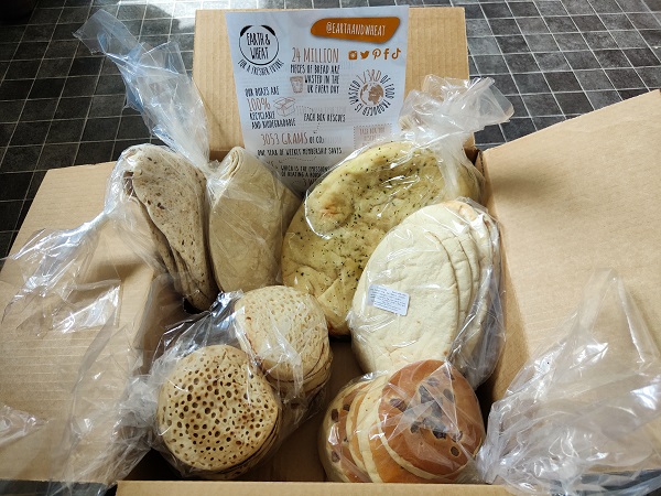 Earth and Wheat bread subscription box - Contents with Leaflet