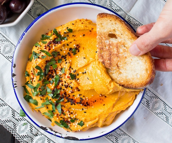 Lebanese pumpkin hummus - Lazy Cat Kitchen