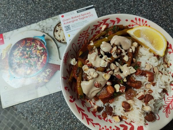 Gousto - Aubergine Tagine - Cooked