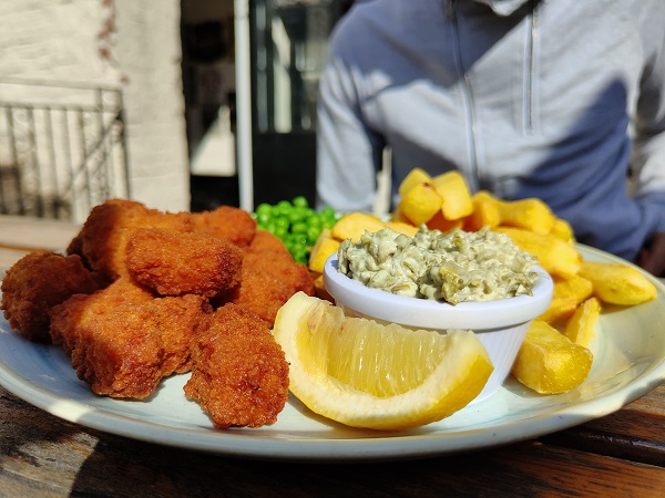 The Angel Inn, Long Ashton - Scampi and Chips