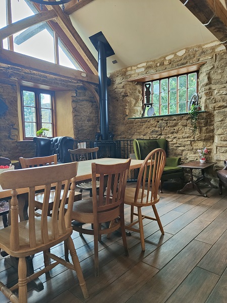 Water Mill Tearooms Ringstead - Dining Room with Wood Burner