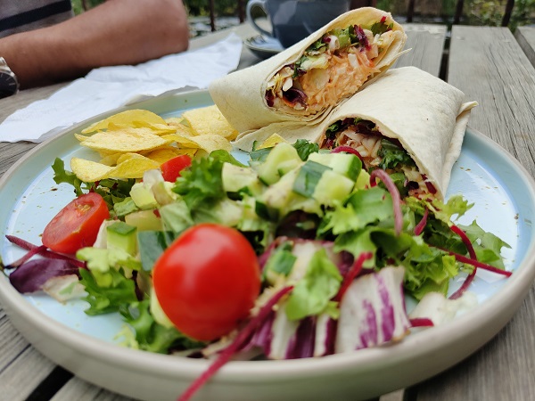 Water Mill Tearooms Ringstead - Gochujang Chicken Wrap