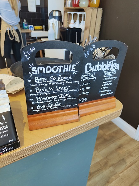 Heaven Coffee House, Backwell - Smoothies and Bubble Tea