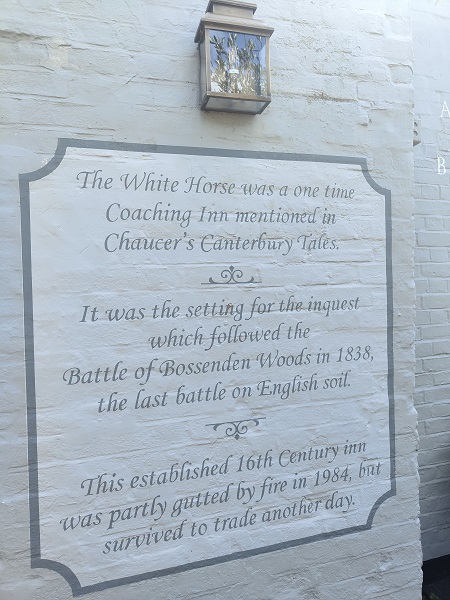 White Horse, Boughton-under-Blean, Kent - History