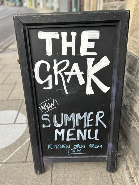 The GRAK, Bristol - Board