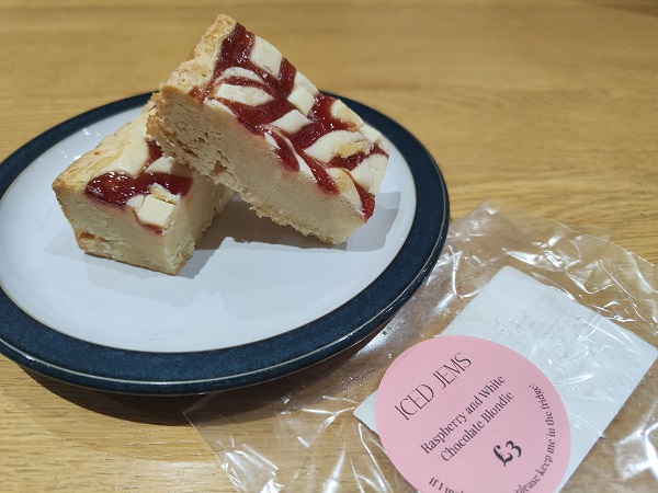 Iced Jem's Chelmsford Cake Shed - Raspberry and White Chocolate Blondie 2