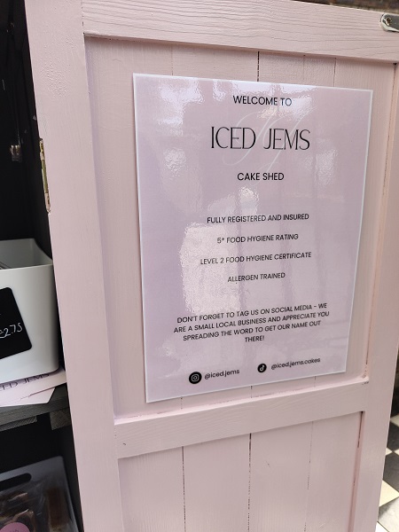 Iced Jem's Chelmsford Cake Shed info 2
