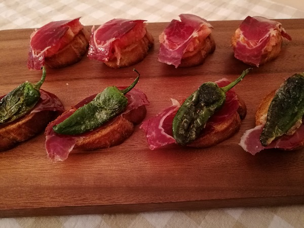 Spanish ham tapas