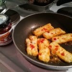 Halloumi with Tracklements Sweet Chilli Jam