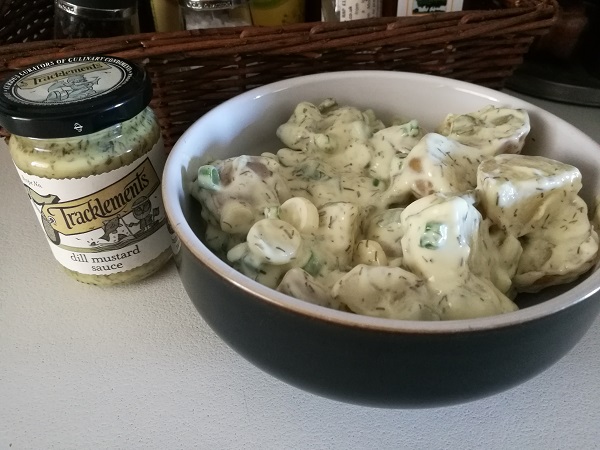 Potato Salad with Tracklements Dill Mustard Sauce