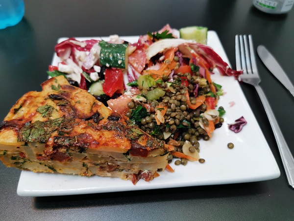 Cafe Refectoire - Chorizo Tortilla and Salad