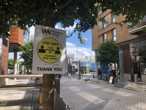 Wapping Wharf reopens after lockdown