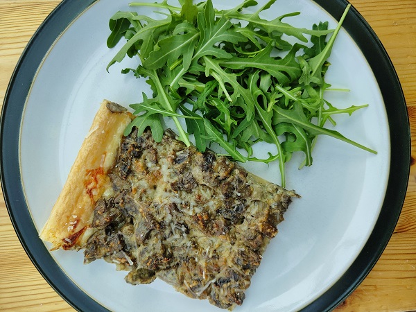 Bristol Bites - Creamy Pesto Mushroom Tart - Served 1