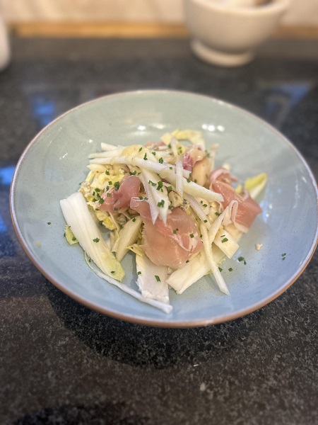 Endive, Pear, Blue Cheese and Walnut Salad