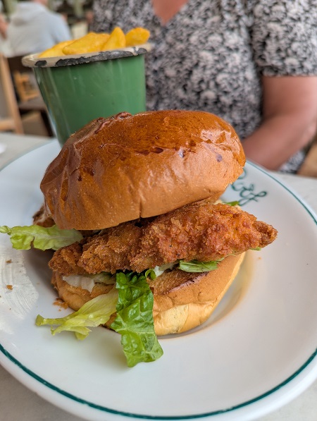 Tin Roof Café, Maldon - Fish Finger Bap