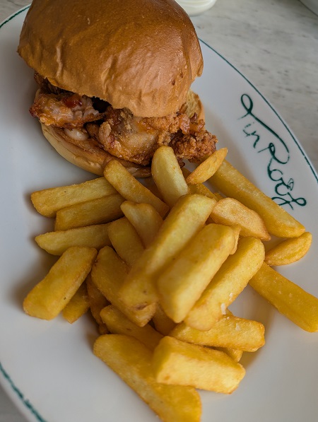 Tin Roof Café, Maldon - Korean-Style Chicken Burger