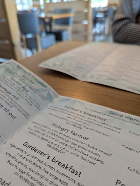 Willow Tree Farm Shop Cafe, Glemsford - Menu